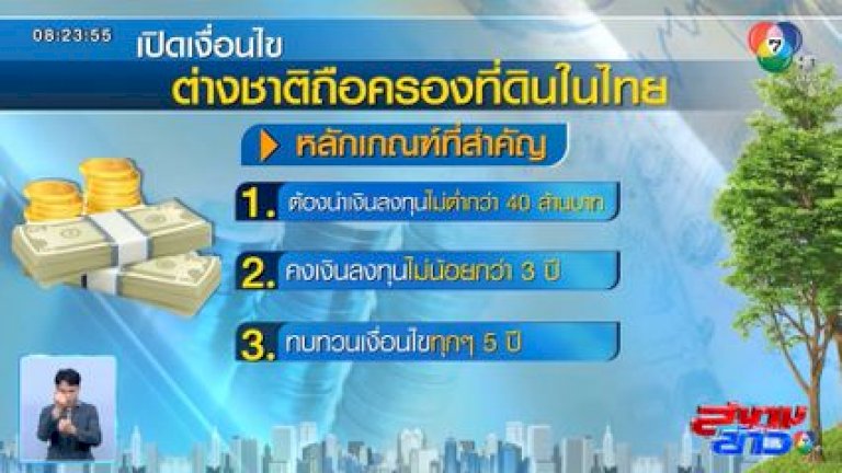 ภาคอสังหาริมทรัพย์-ชี้ชาวต่างชาติถือครองที่ดิน-1-ไร่-กระตุ้นเศรษฐกิจไม่ได้